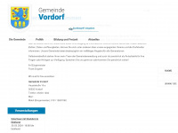 vordorf.de Webseite Vorschau