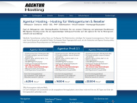 agentur-hosting.de Webseite Vorschau