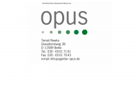 agentur-opus.de Webseite Vorschau