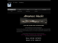 ananasmusic.de Webseite Vorschau