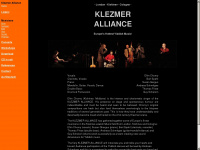 klezmeralliance.com Webseite Vorschau