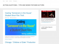 acting-auditions.org Webseite Vorschau
