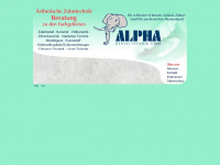 alpha-dentaltechnik.de Webseite Vorschau