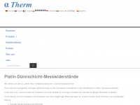 alpha-therm.com Webseite Vorschau