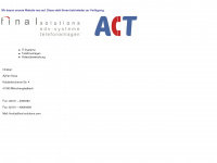 act-telefonanlagen.de Webseite Vorschau