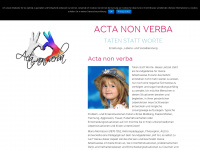 acta-non-verba.de Webseite Vorschau