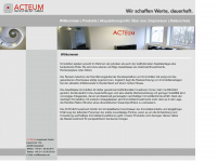 acteum.de Webseite Vorschau