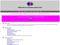 ancestor-search.info Webseite Vorschau