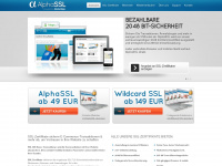 alphassl.de Webseite Vorschau