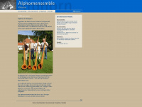 alphorn-ensemble.com Webseite Vorschau