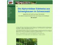 alphornblaeser-edelweiss.de Webseite Vorschau