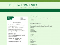 wasenhof.at Webseite Vorschau