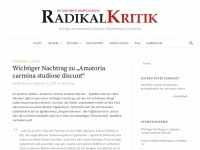 radikalkritik.de Webseite Vorschau