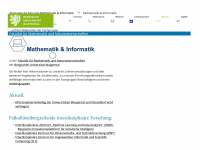 math.uni-wuppertal.de Webseite Vorschau