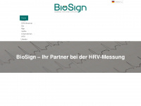 biosign.de Webseite Vorschau