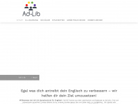 ad-lib.de Webseite Vorschau