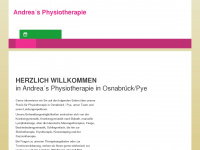 andrea-physiotherapie.de Webseite Vorschau