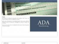 ada-steuerberatung.de Webseite Vorschau