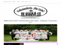 alteliebe-tanzkreis.de Webseite Vorschau