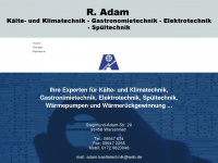 adam-kaeltetechnik.de Webseite Vorschau