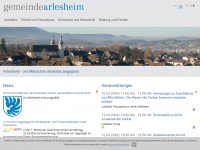 arlesheim.ch Webseite Vorschau
