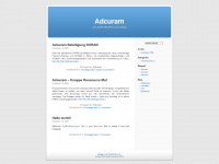 adcuram.wordpress.com Webseite Vorschau