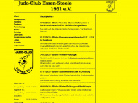 judo-club-essen.de Webseite Vorschau