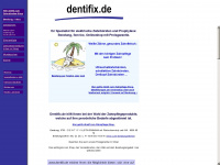 dentifix.com Webseite Vorschau