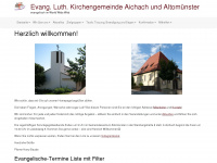 aichach-evangelisch.de Webseite Vorschau