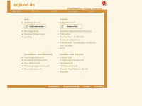 adjuvat.de Webseite Vorschau