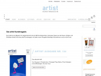 artist-kunstmagazin.de Webseite Vorschau
