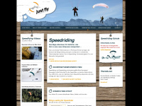 justfly-speedriding.de Webseite Vorschau