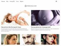 piercing.com Webseite Vorschau