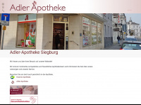 adlerapotheke-siegburg.de Webseite Vorschau