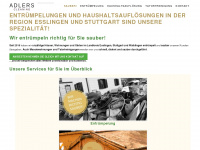 adlers-cleaning.de Webseite Vorschau