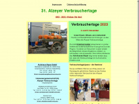 alzeyer-verbrauchertage.de Webseite Vorschau