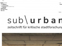 zeitschrift-suburban.de Webseite Vorschau