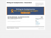 suizidpraevention.wordpress.com Webseite Vorschau