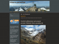 hikers-paradise.de Webseite Vorschau