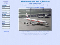 airlines-airliners.com Webseite Vorschau
