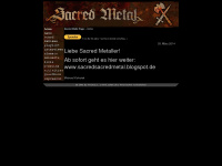sacredmetal.de Webseite Vorschau