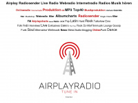 airplayradio.de Webseite Vorschau