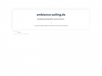 ambiance-sailing.de Webseite Vorschau