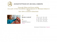 amborn-zahnaerztin.de Webseite Vorschau