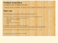 ambrosius-holzbau.de Webseite Vorschau