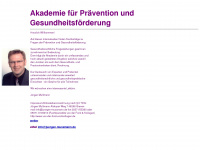 akademie-praevention-und-gesundheitsfoerderung.de Webseite Vorschau