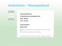 ambulanter-massagedienst.de Webseite Vorschau