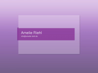amelie-riehl.de Webseite Vorschau