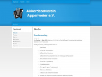 akkordeonverein-appenweier.de Webseite Vorschau