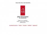 anker-druck.de Webseite Vorschau